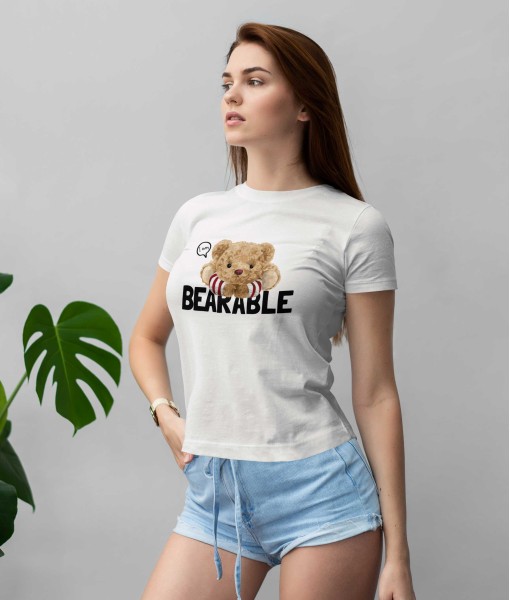 Дамска тениска с щампа Мечета Bearable